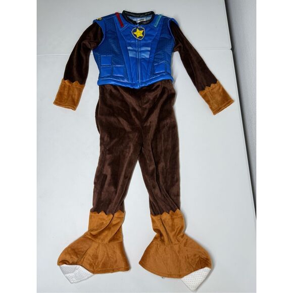 Paw Patrol Costume Chase 3t-4t Nickelodeon Police Dog Pup Halloween No Cap Notes - Picture 1 of 14
